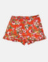 Orange shorts with flowers FM